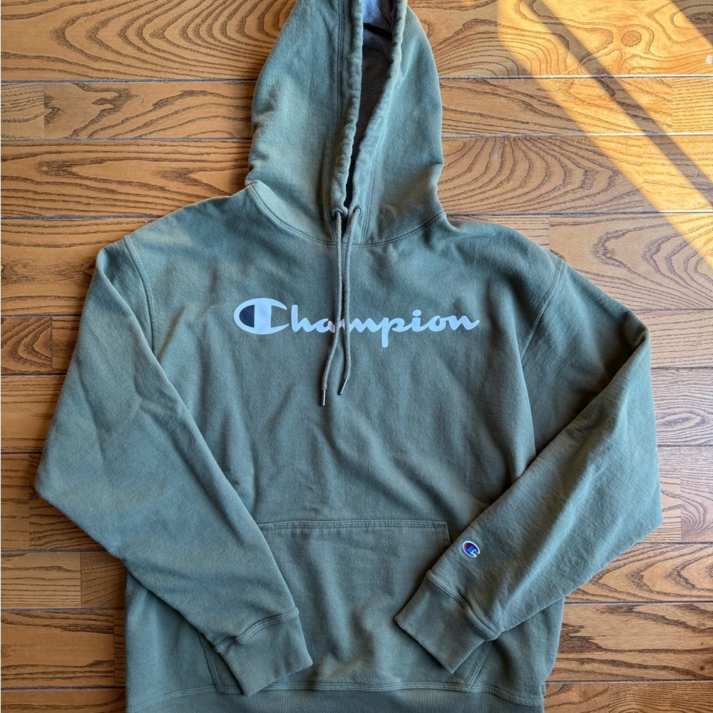 Champion Olive Green Hoodie